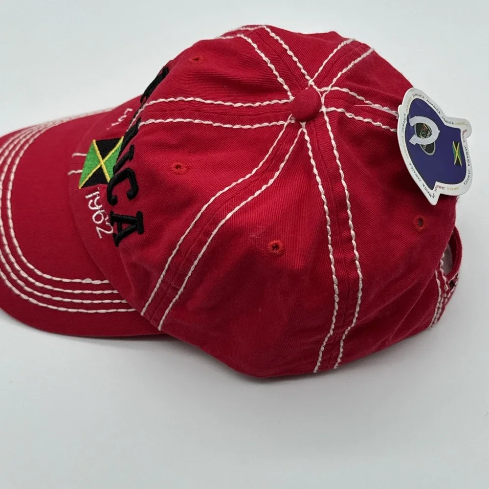 Jamaica  Baseball‎ Hat Cap One Size Adjustable Red Akshi Collections NEW